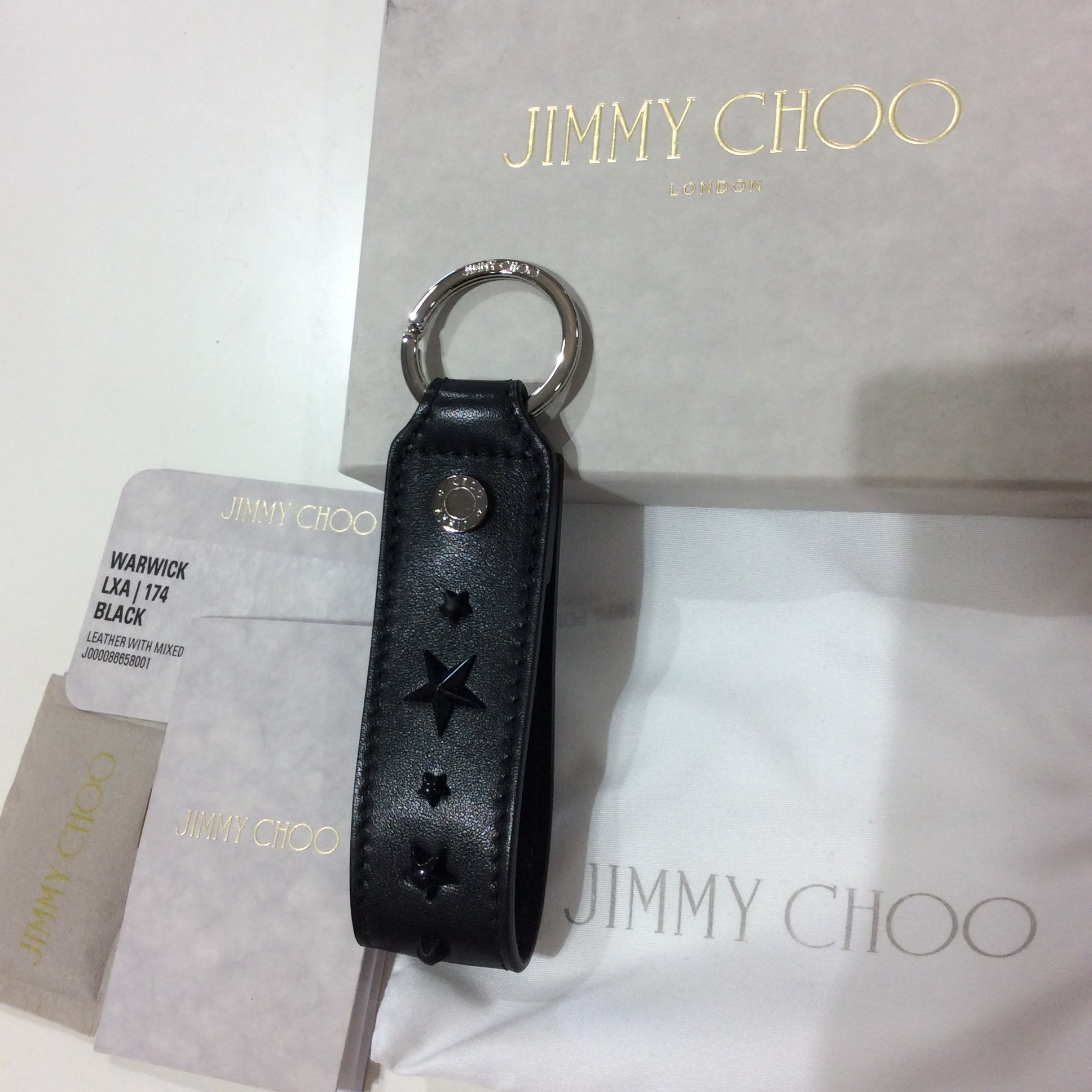 1650円 【返品送料無料】 JIMMY CHOO ジミーチュウ ゴールド シルバー キーリング キーホルダー