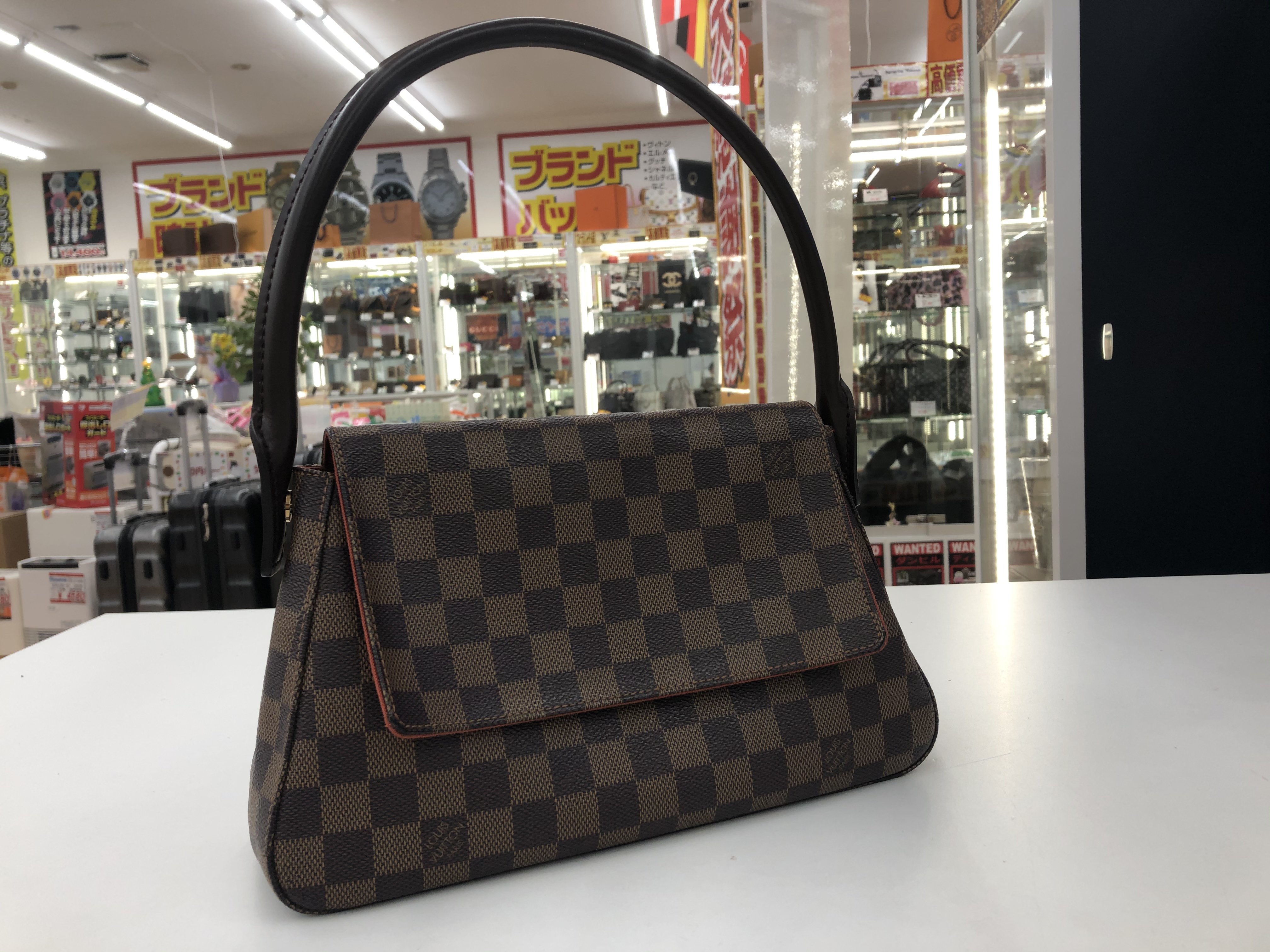 ルイヴィトン LOUIS VUITTON ミニルーピング N51158 ダミエ SPO スペシャルオーダー トートバッグ ダミエキャンバス ブラウン